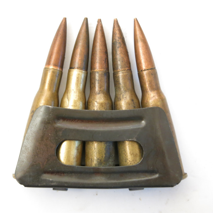 Clips with 5 ammunitions caliber  8 Lebel 