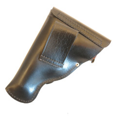 Etui cuir noir PA Mauser 1914 ou 1934 "Otto Sindel 1941"