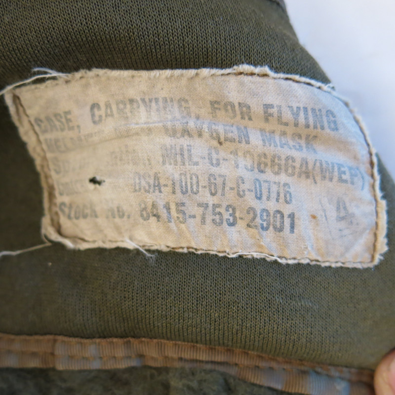 Sac de transport 1967 Casque pilote helico US Vietnam  ref sa 569