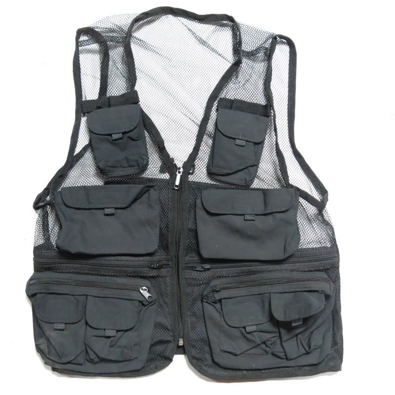 Gilet multi fonctions leger pour randonnée Black  color  ref F2