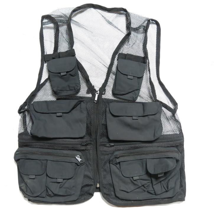 Gilet multi fonctions leger pour randonnée Black  color  ref F2