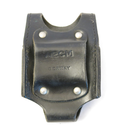 Porte menotte police cuir noir ref mo 30