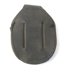 Porte menotte police cuir noir ref mo 40