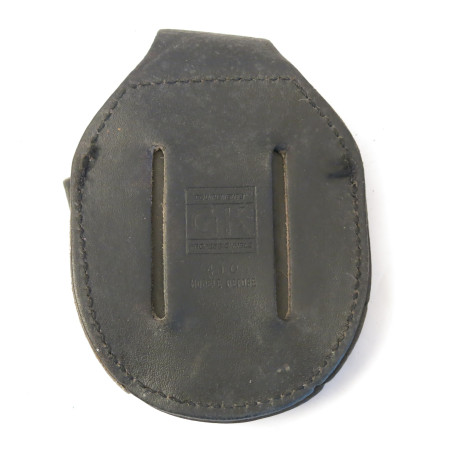 Porte menotte police cuir noir ref mo 40