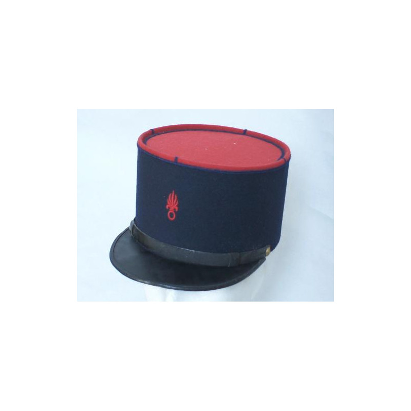 Kepi Legion grenade rouge creuse