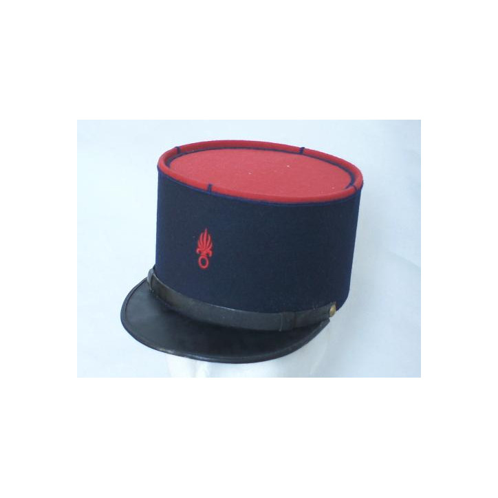 Képi Légion modele 1935/46 -grenade rouge bombe  creuse