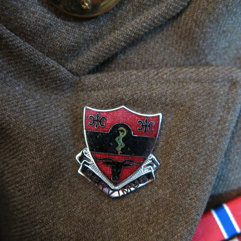 Coat serge wood OD Veste medical US 1940 ref bo 458