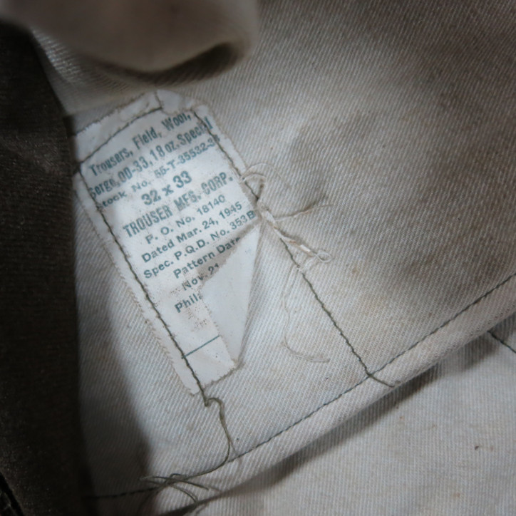 Pantalon en laine original US 1944 ref pa 485