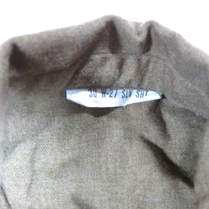 Chemise US M1937 moutarde originale en laine  datée 1944  ref ch 50