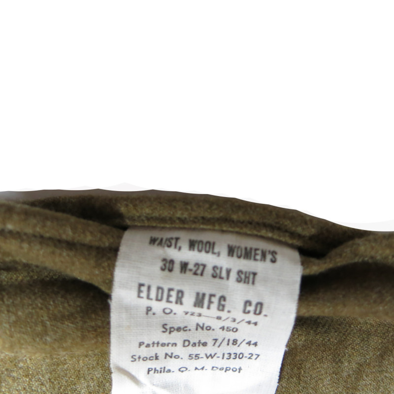 Chemise US M1937 moutarde originale en laine  datée 1944  ref ch 50