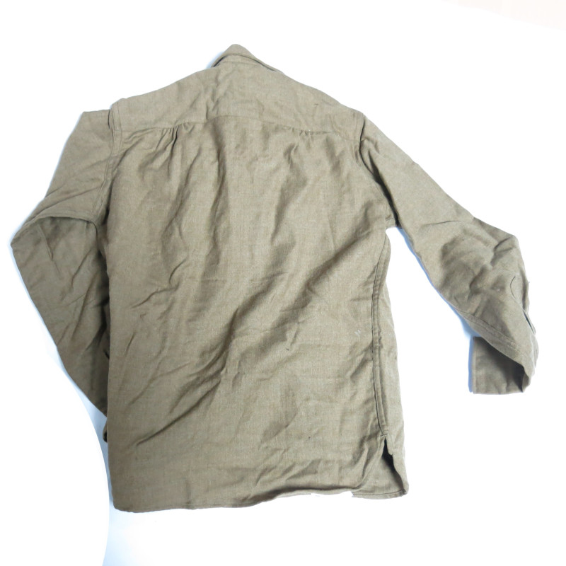 Chemise US M1937 moutarde originale en laine  datée 1944  ref ch 50