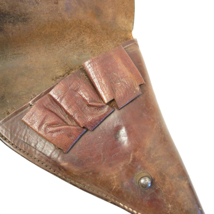 Etui cuir original  pour revolver 1892 couleur fauve ref re 798