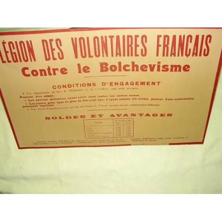 Affiche Legion des Volontaires Français repro