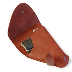 Etui cuir pistolet Melior 6.35 ref bru 68