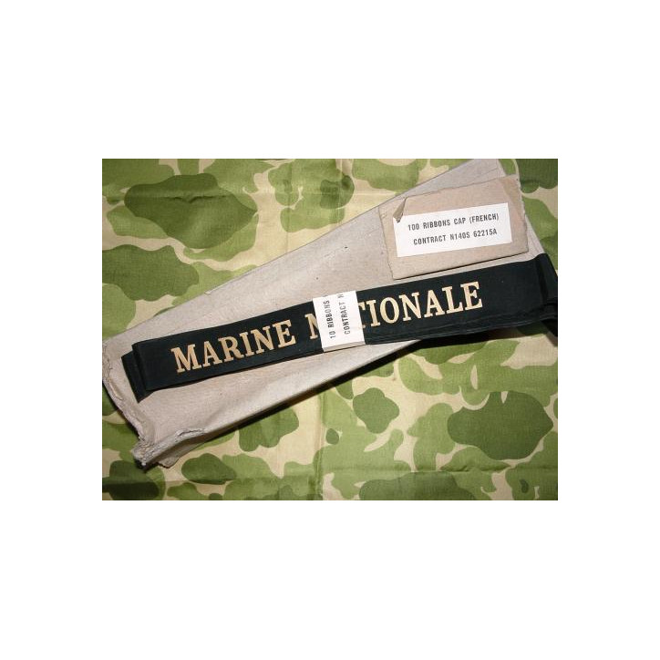 Bandeau de bachi  Marine nationale 39/45 ref bo 84 