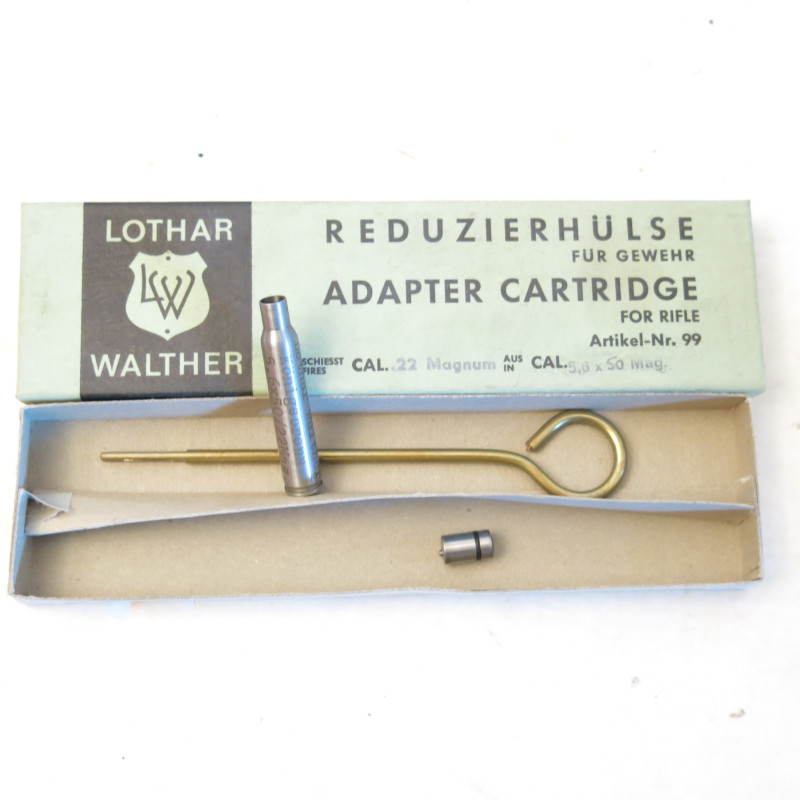 Cartouche reductrice Lothar Walther 5.6 x 50 mag  en calibre 22 magnum     ref 9