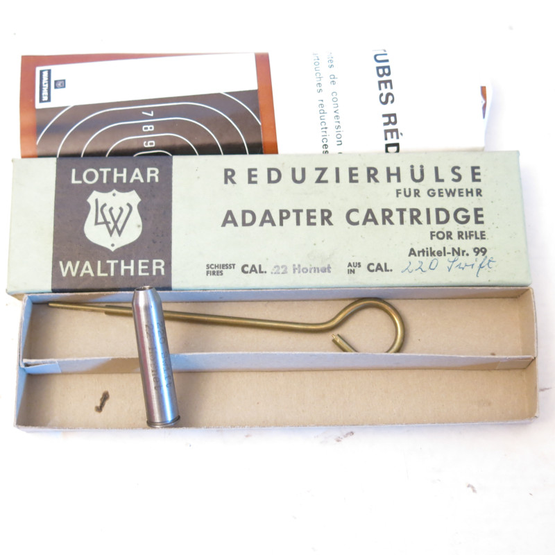 Cartouche reductrice Lothar Walther 220 Swift    en calibre 22 Hornet  ref 15