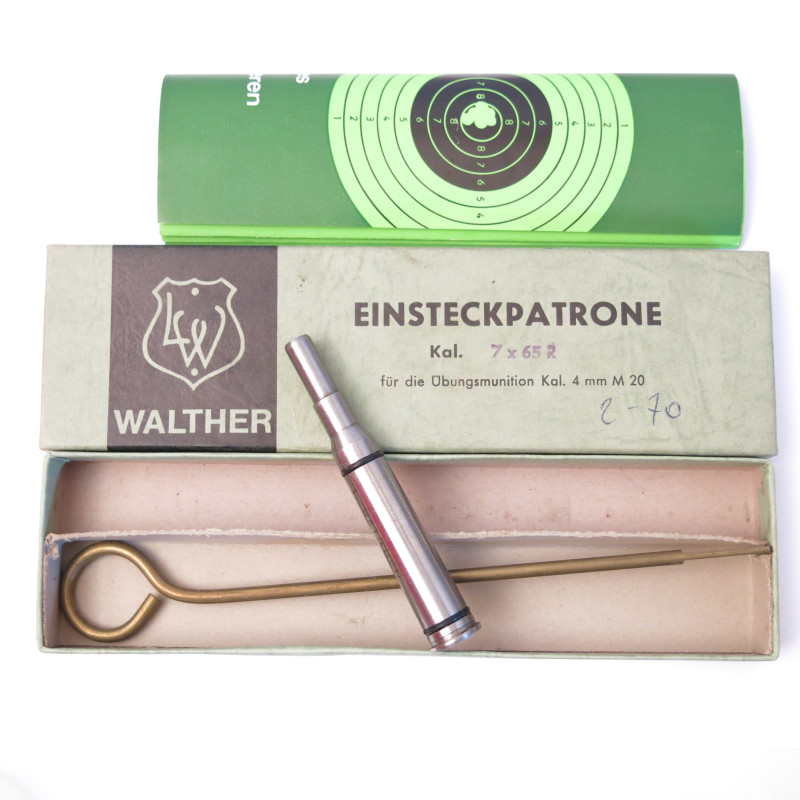 Cartouche reductrice rayé Lothar Walther 7 x 65 R en calibre 4 mm M 20  ref 24