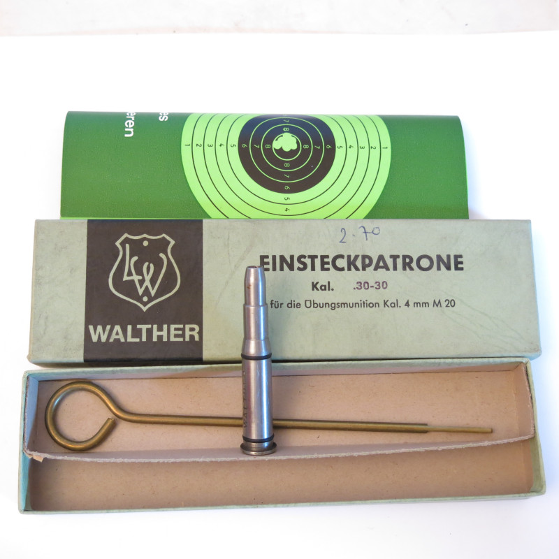 Cartouche reductrice rayé Lothar Walther 30-30 en calibre 4 mm M 20  ref 32