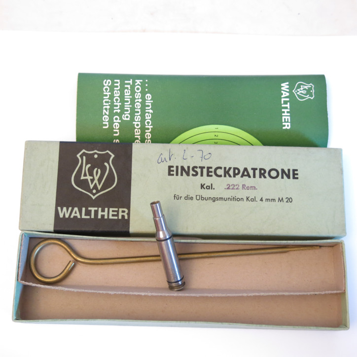 Cartouche reductrice rayé Lothar Walther 222 Rem en calibre 4 mm M 20  ref 33