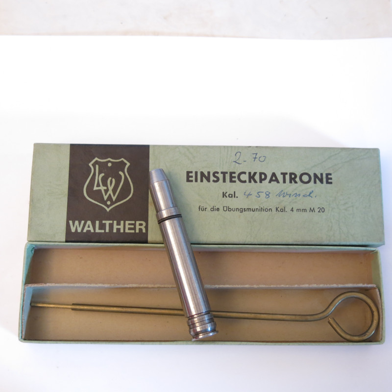 Cartouche reductrice rayé Lothar Walther 458 Win  en calibre 4 mm M 20  ref 40