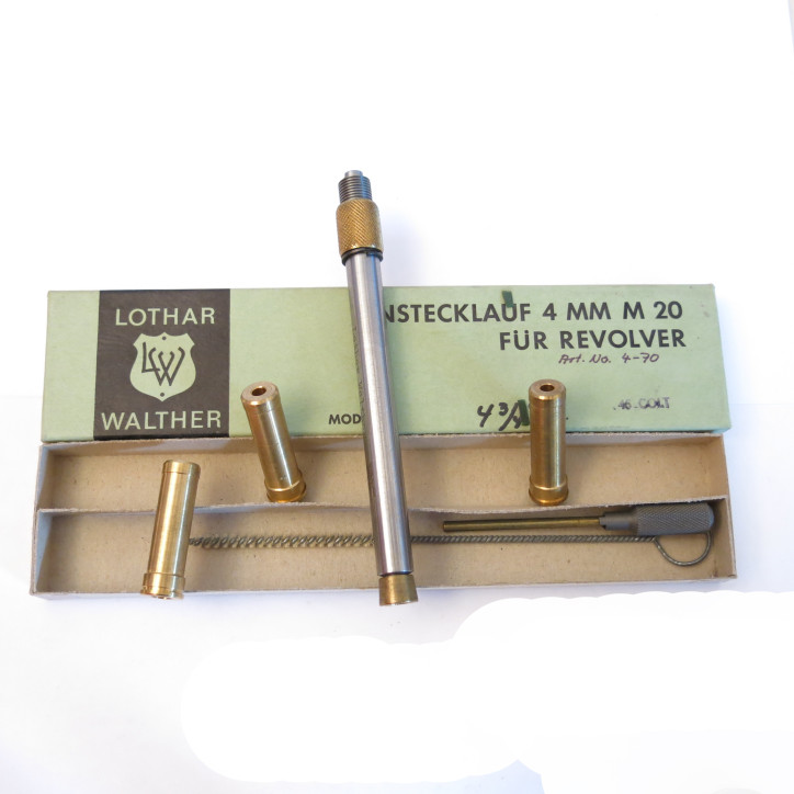 Tube reducteur rayé  Lothar Walther revolver calibre 45 Colt en calibre 4 mm M20   ref 47