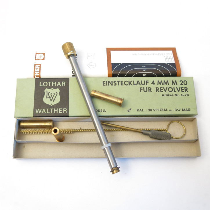 Tube reducteur rayé  Lothar Walther revolver calibre 38-357 pour 4 mm M20   ref 66