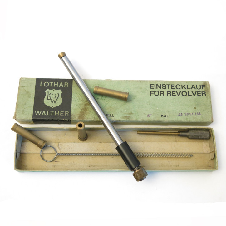 Tube reducteur rayé  Lothar Walther revolver calibre 38 Special  pour 4 mm M20   ref 67