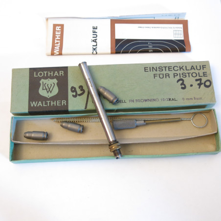 Tube reducteur rayé Lothar Walther pistolet FN 10/22 calibre 7.65 en calibre 4 mm M20 ref 87 canon