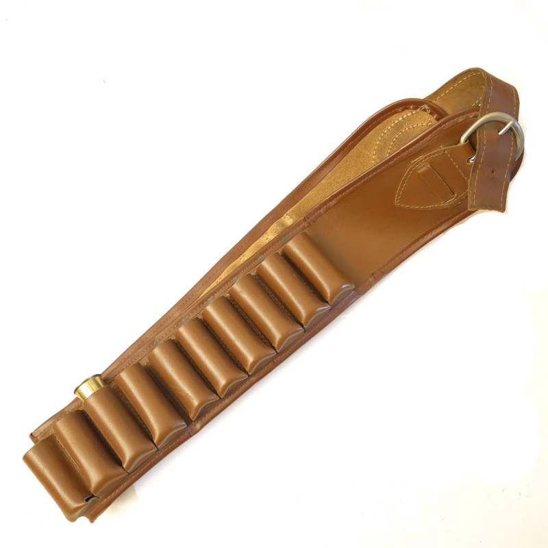 Ceinturon Cartouchiere cuir calibre 12  Ref un22