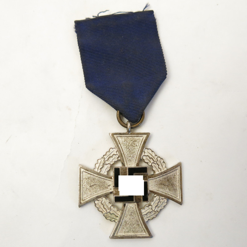Médaille Allemande croix argent 25 ans service WH originale 39/45 Réf bo 11
