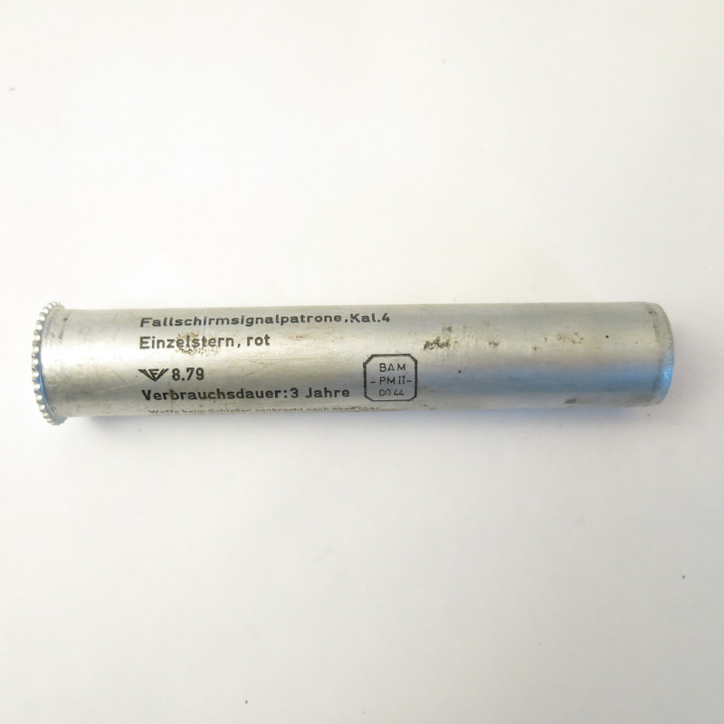Cartouche de lance fusée Allemande a parachute rouge
