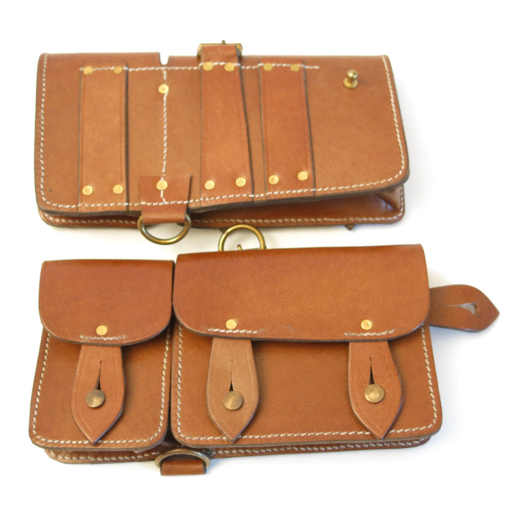 Mas 36 leather pouches WW2 repro