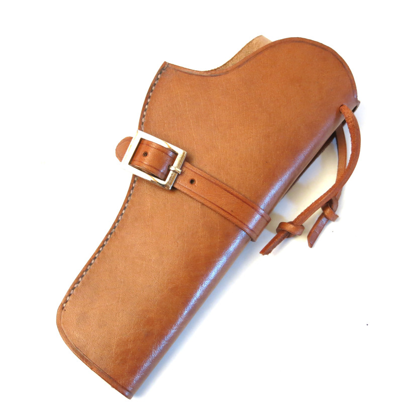 Etui cuir revolver poudre noire type western