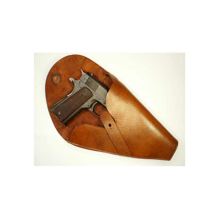 Etui cuir Colt 45 tankiste 1917 Français