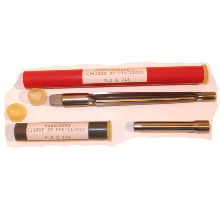 Fraise de chambre calibre 9.3 X 74 R avec jauge