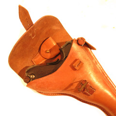 Etui cuir P08 Marine couleur fauve