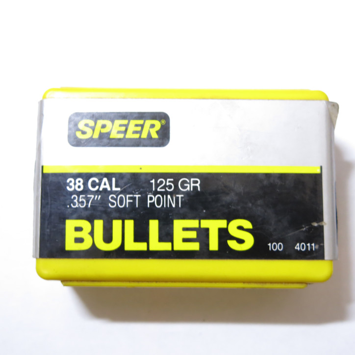 Ogives SPEER 38 357  125 gr  soft point 