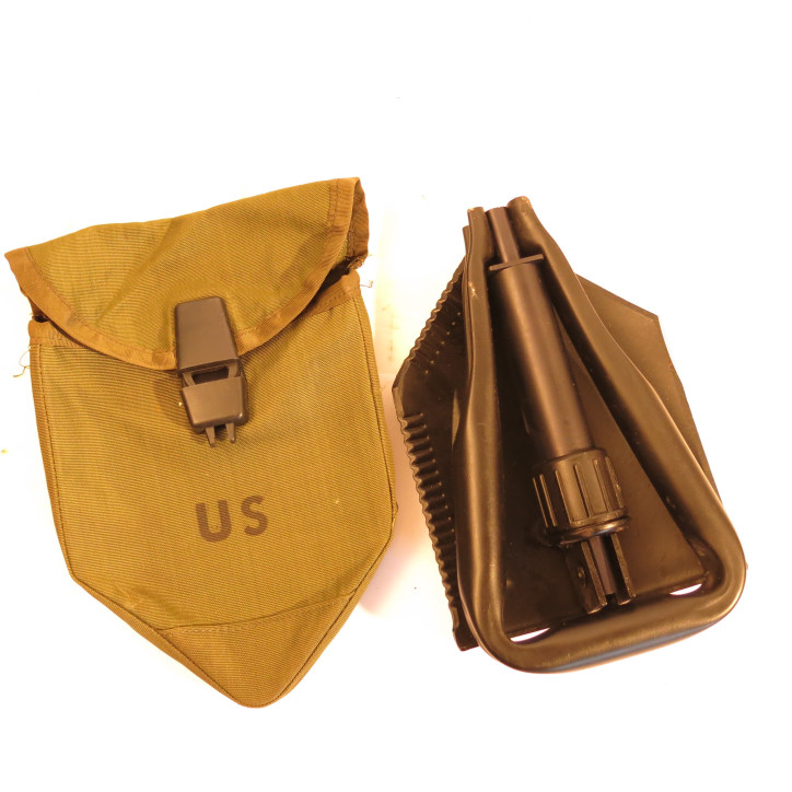 Pelle pliante avec housse nylon originale US army Vietnam 1972