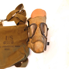 Masque a gaz  M9  US Vietnam avec housse coton 