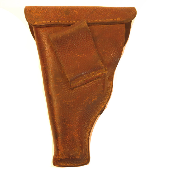 Etui cuir grenelé original PA Mauser 1914 ou 1934 daté 1917 Ref J 55