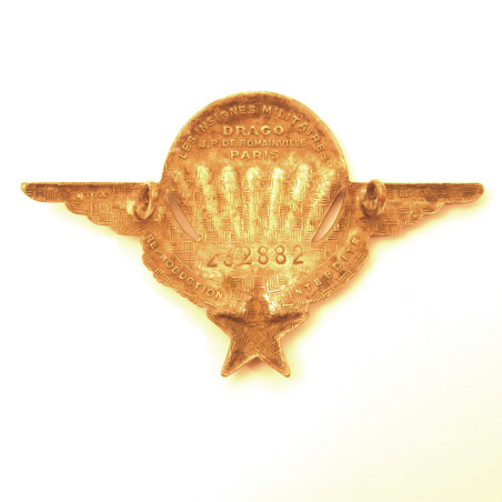 Brevet parachutiste Français numéro 232882 Ref bo 12