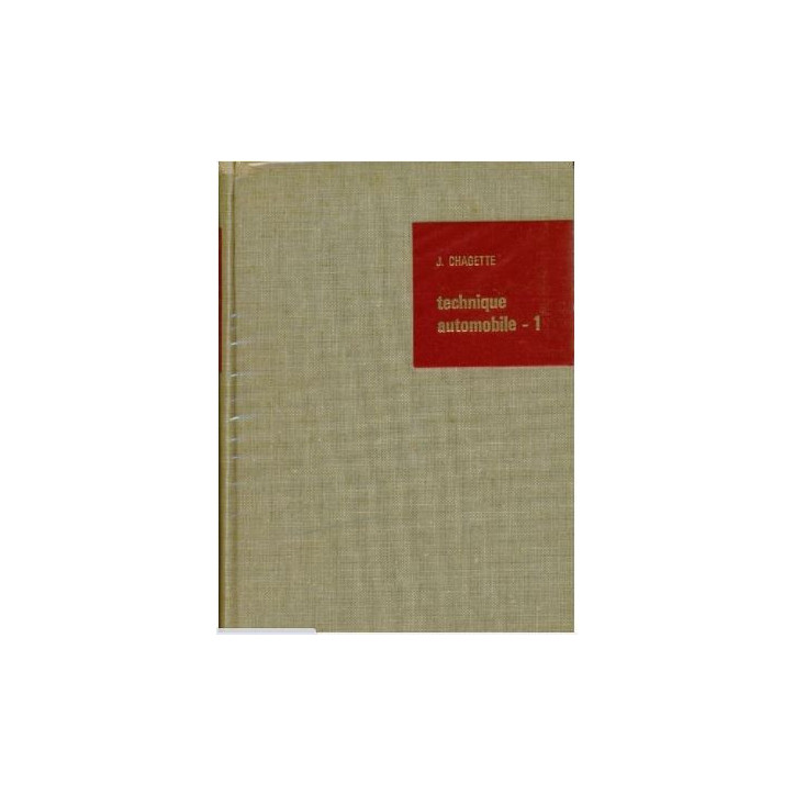 Livre technique Automobile -1 J. Chagette et10