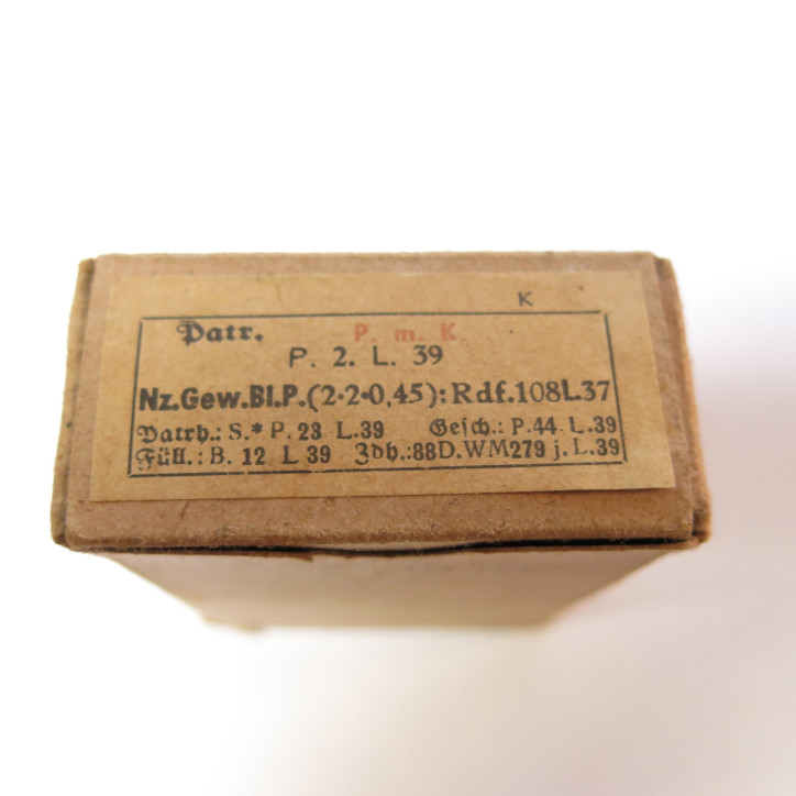 Boite vide Mauser 7.92 PMK 1939 P 2 L 39    ref C20