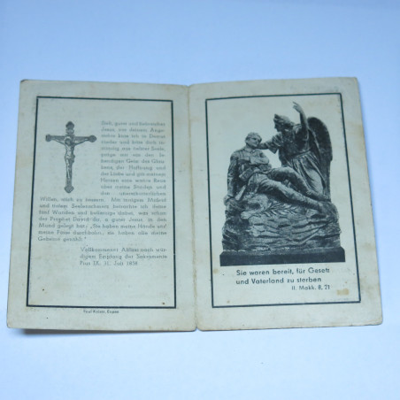 Avis de décès soldat Allemand Panzer grenadier Josef Langer  