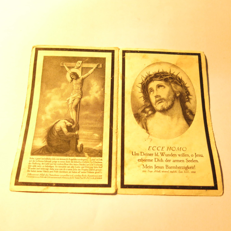 Avis de décès soldat Allemand Bernhard Theissen  