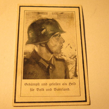 Avis de décès soldat Allemand Aloys Mertes   