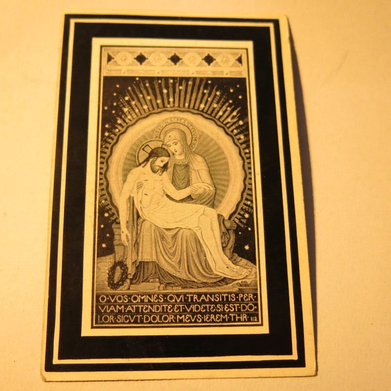 Avis de décès soldat Allemand Josef  Heindrichs   