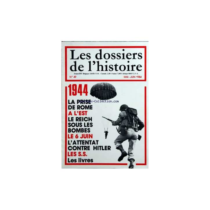 Livre les dossiers de l'histoire No49 - MaiJuin 1984 et13