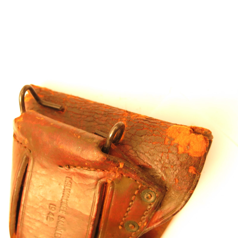 Etui cuir original Colt 45 Milwaukee 1942 Réf et 223